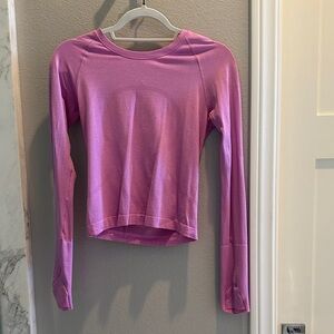 Women's Classic Lululemon Pink Long Sleeve Top🩷